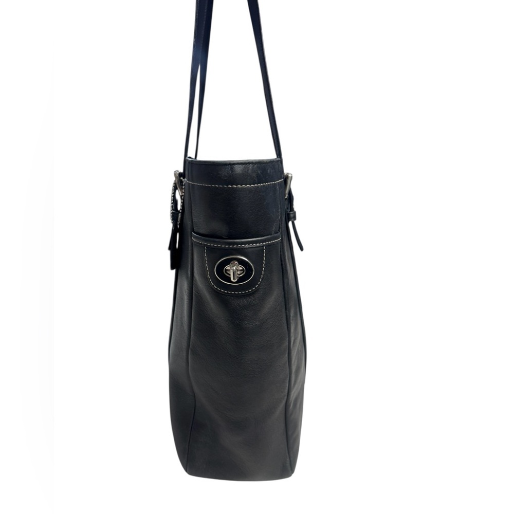 Coach Leatherware Black Leather Women’s  Tote/Handbag - Picture 4 of 8
